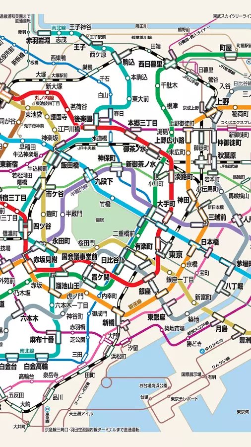东京地铁路线图截图4