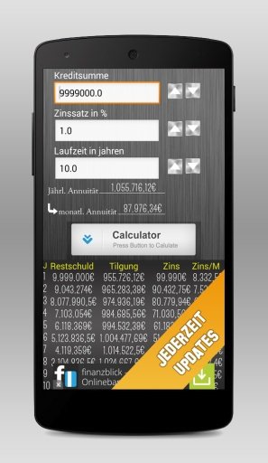 Kreditrechner Pro 2014截图1