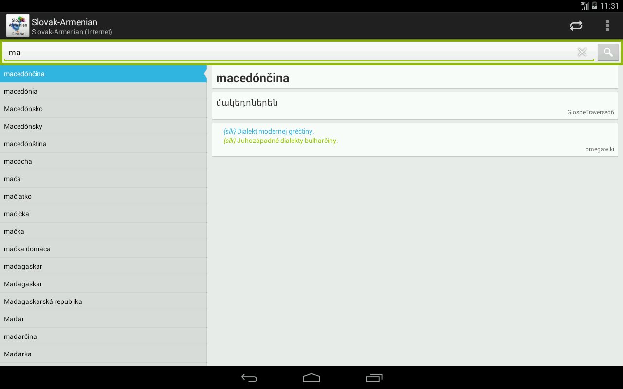 Slovak-Armenian slovn&iacute;k截图5