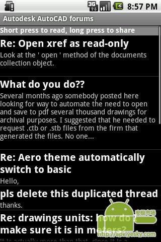 Autodesk AutoCAD论坛截图1