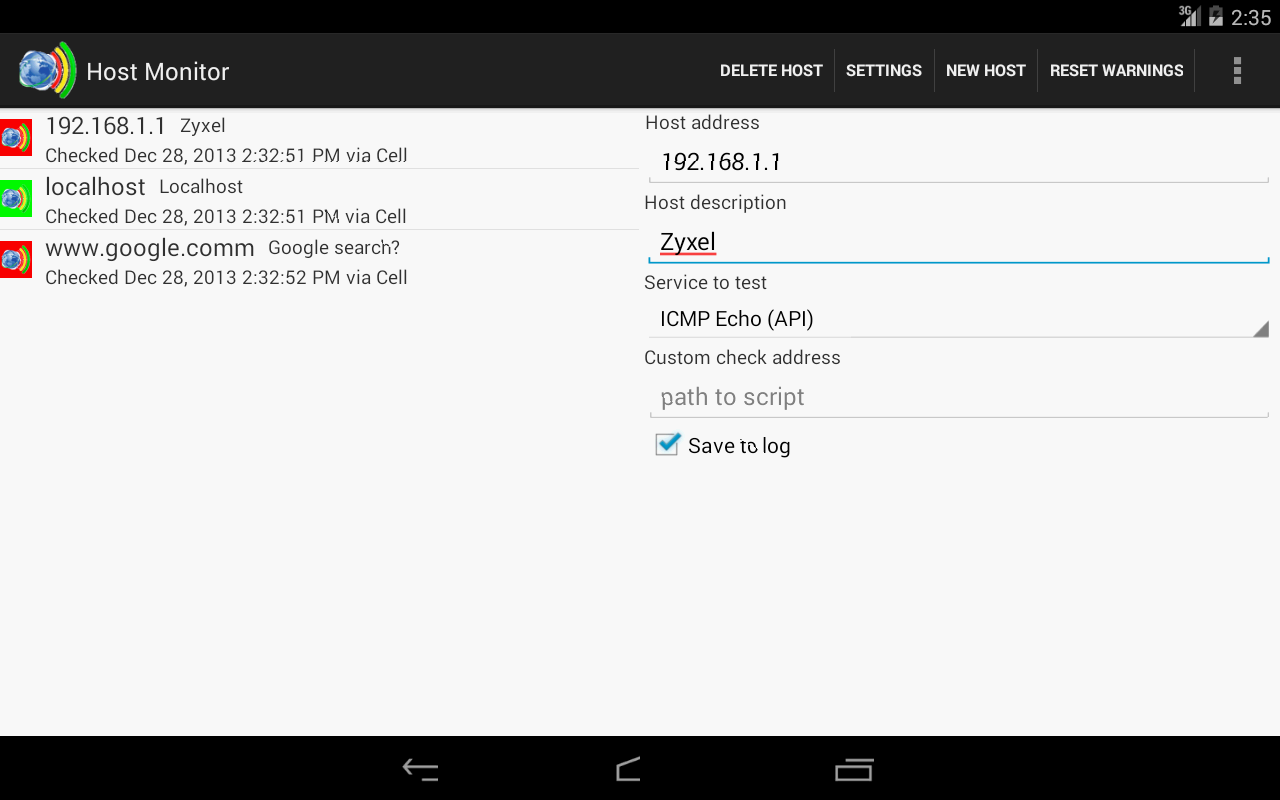 Network Host Monitor截图3