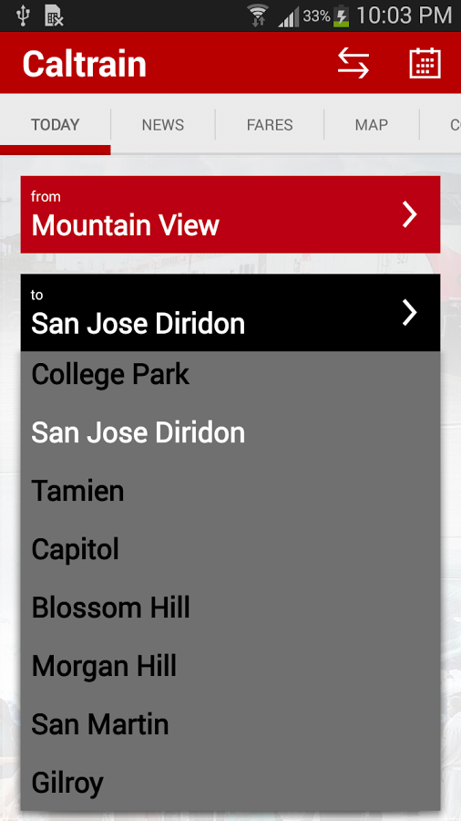 Caltrain截图6