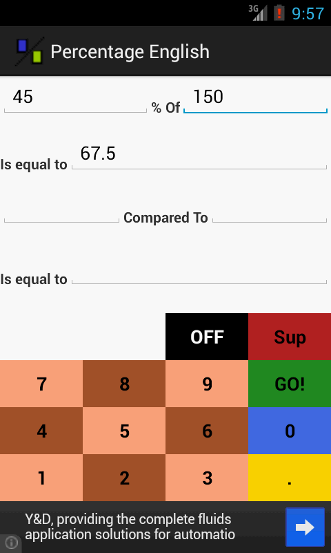 Percentage Calc English截图2