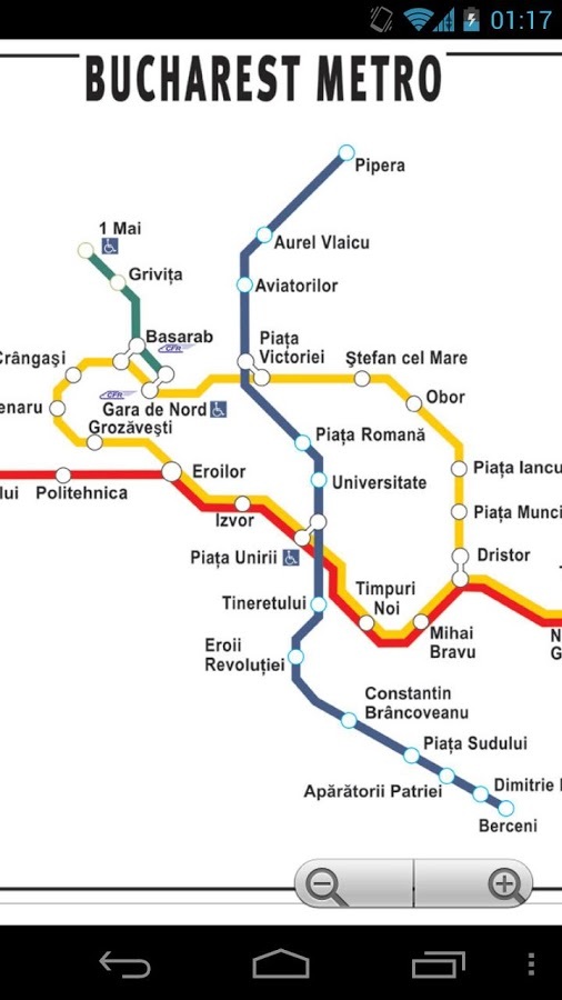 布加勒斯特地鐵線路圖截图2