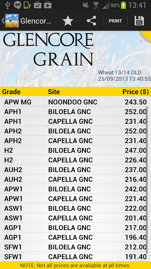 Glencore Australia Pricing截图5