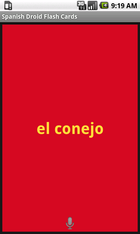 Spanish Droid FlashCards free截图2