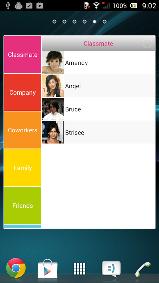 电话簿的小部件截图1