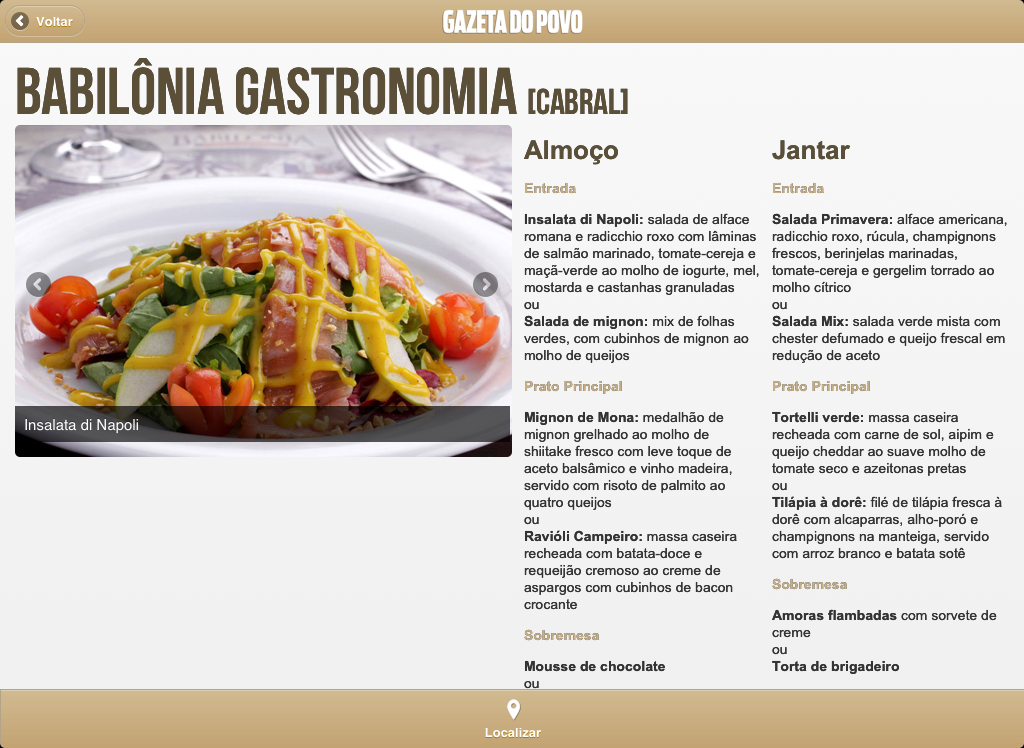 RestaurantWeek Gazeta do Povo截图3