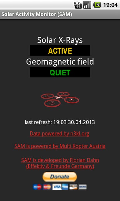 Solar Activity Monitor (SAM)截图2