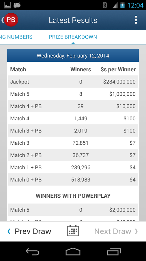 Powerball USA Lottery Results★截图6