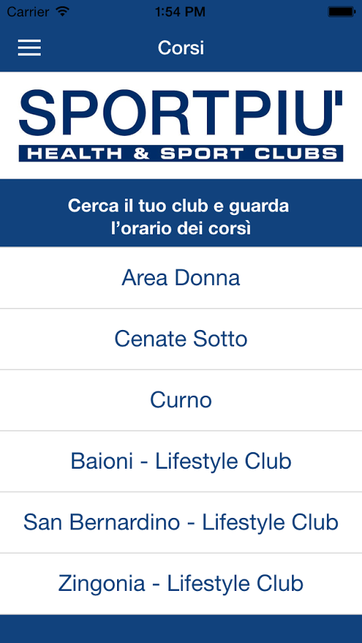 Sportpiù Health e Sport Clubs截图3