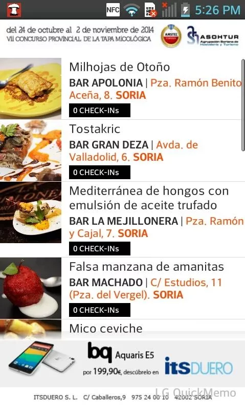 Tapa Micológica Soria 2014截图1