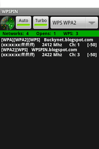 WPSPIN. WPS Wireless Scanner.截图4