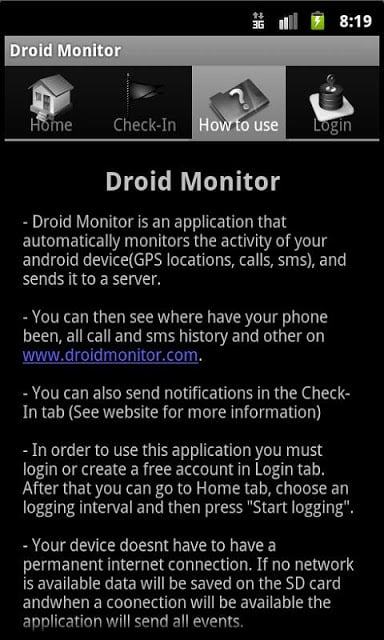 Droid Monitor - Tracking App 2截图6