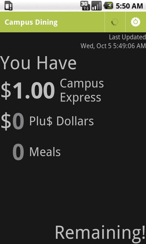 Campus Dining Balance (Poly)截图2