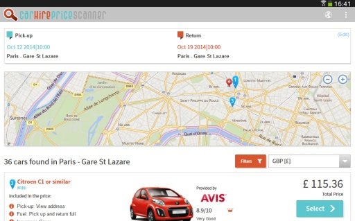 Car Hire Price Scanner截图3