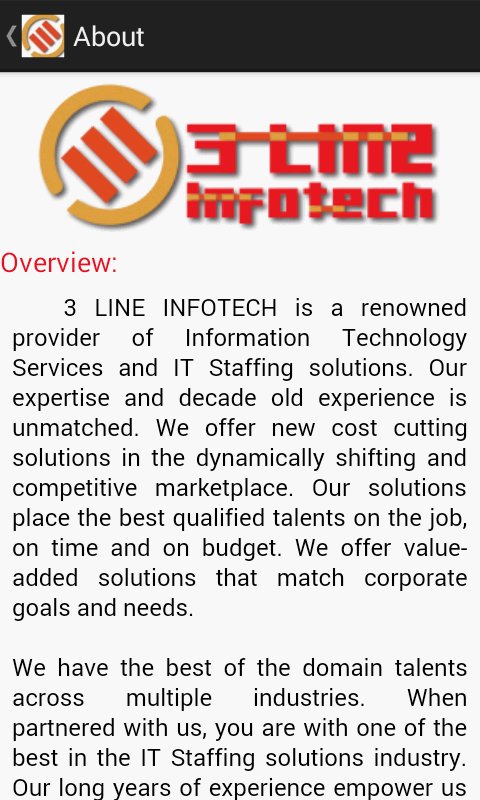 3 LINE INFOTECH - DEMOS截图3