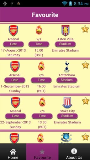 EPL Fixtures截图11