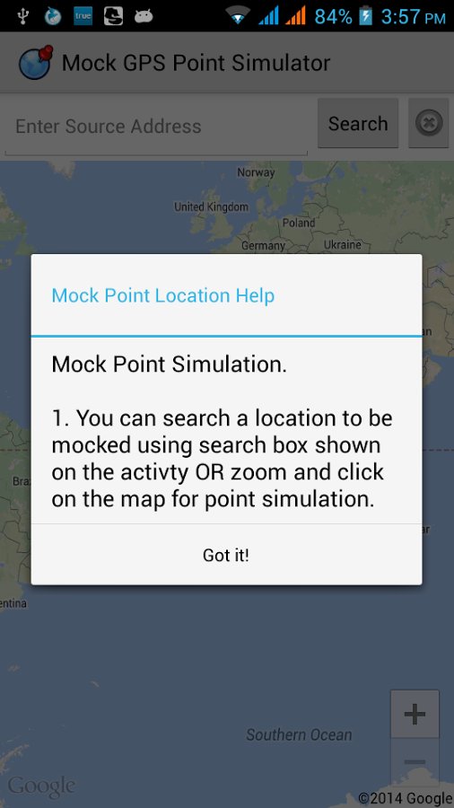 Mock GPS Route Simulator...截图2