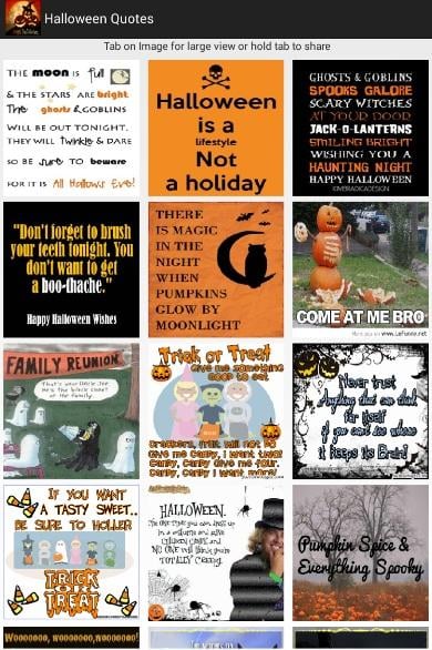 Halloween Quotes Sticker Card截图3