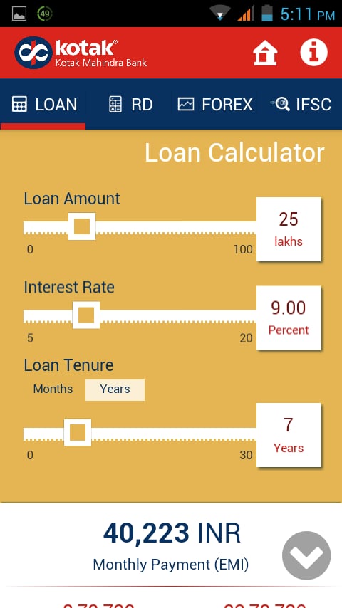 Kotak Financial Calculator截图3