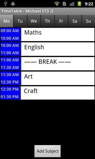 Time Table Lite截图4