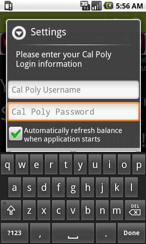 Campus Dining Balance (Poly)截图1