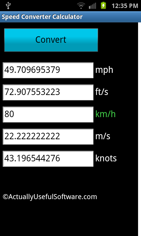 Speed Converter Calculator截图3