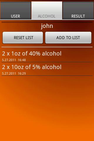 Alcohol Calculator截图1