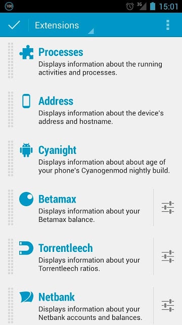 Dashclock Processes Extension截图2