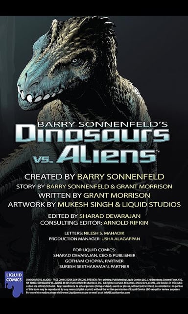 Dinosaurs vs Aliens FCBD截图1