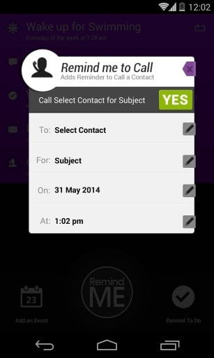 Remind Me to Call, Email, Text截图1