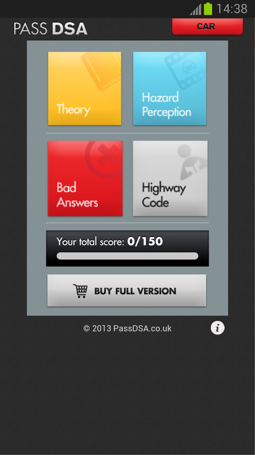 Car Theory Test and HP F...截图1