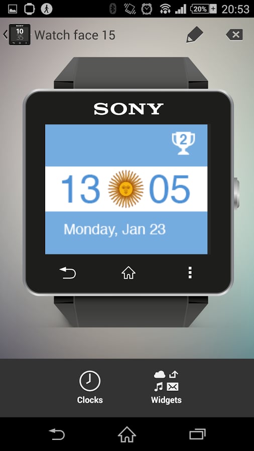 Watchface Argentina (Son...截图1