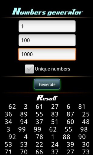 Number Generator Pro截图4