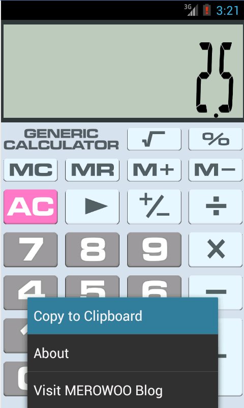 计算器 Generic Calculator(通用版)截图1