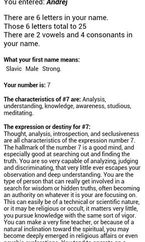 我的名字意味着(数字命理学)截图4