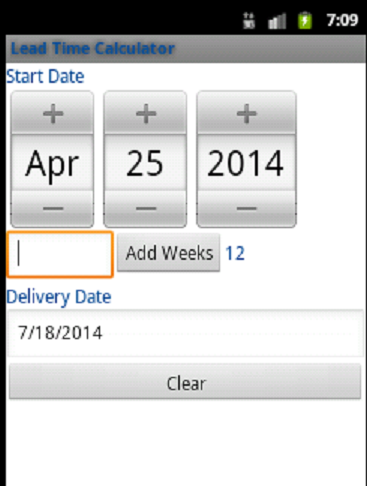 Lead Time Calculator截图2