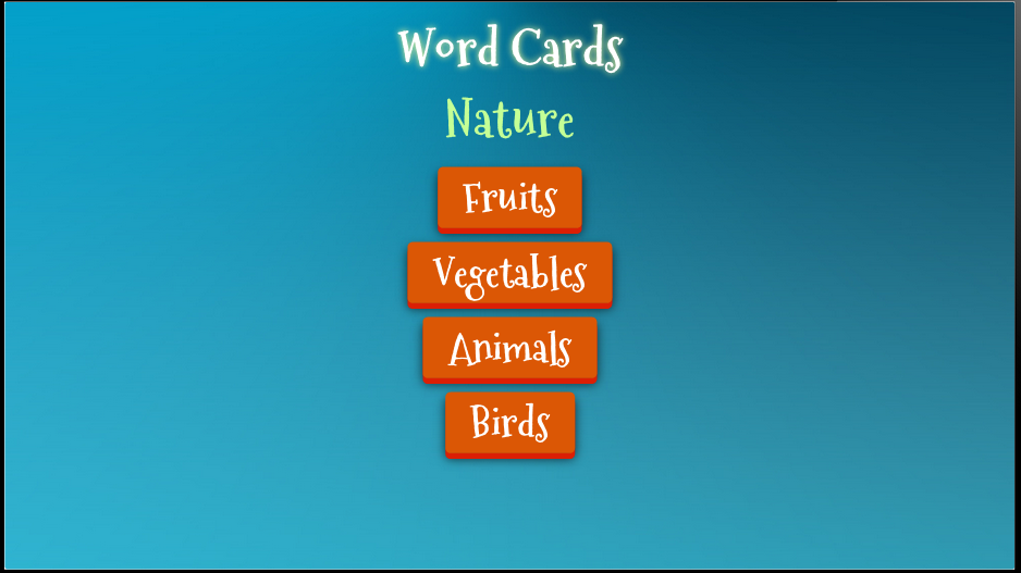 English Word Cards Nature截图1