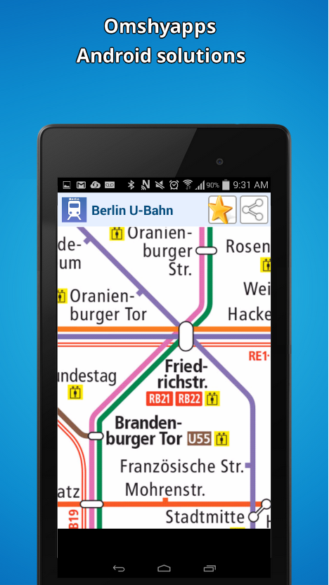 柏林地铁路线图（U-Bahn）截图2