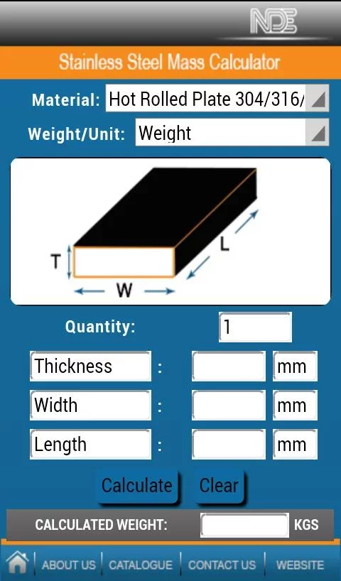 NDE’s MASS CALCULATOR截图3