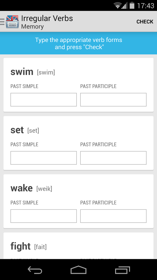 Irregular Verbs (EN/US)截图7