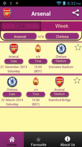 EPL Fixtures截图5