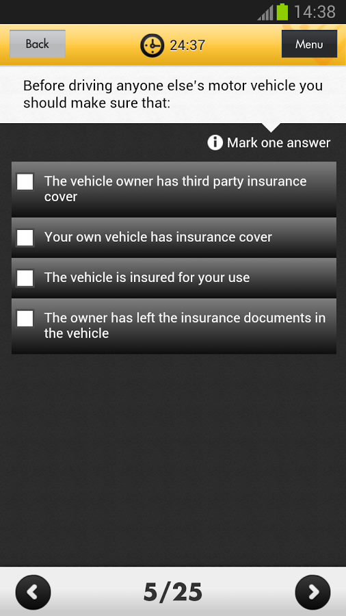 Car Theory Test and HP F...截图5