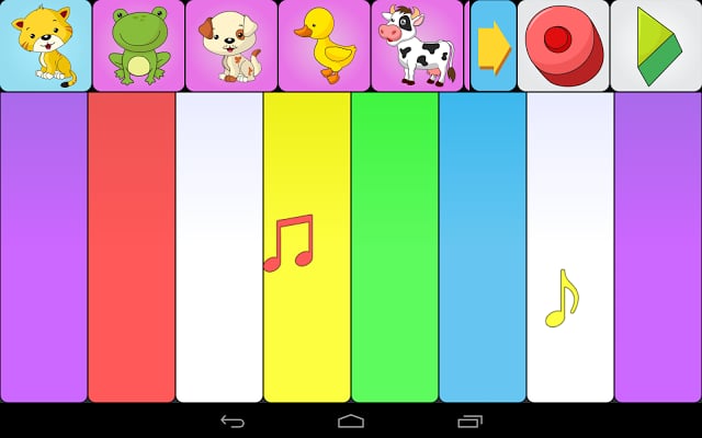 Animal sounds piano for kids截图1