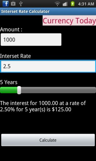 Interset Rate Calculator截图5