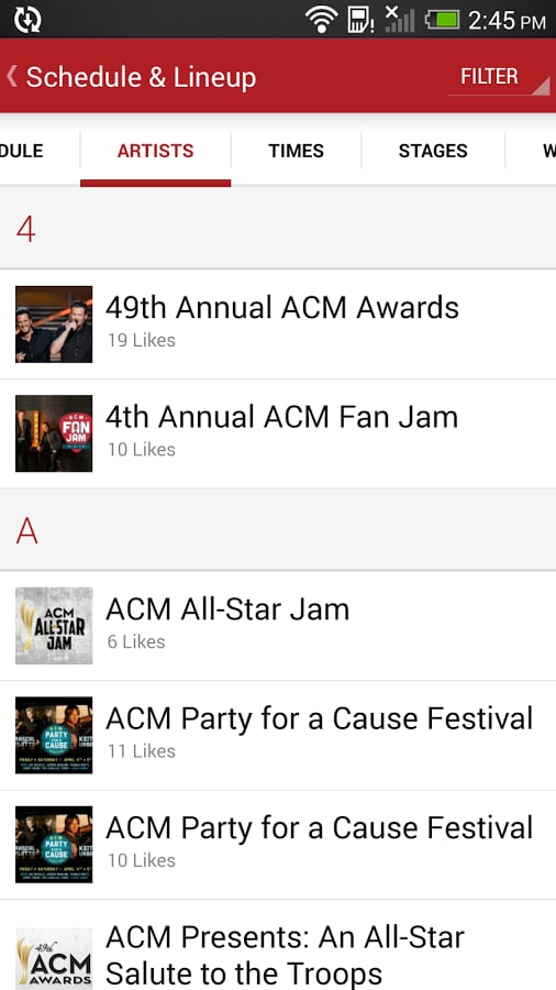 Academy of Country Music...截图2