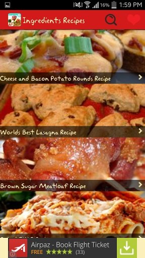 Ingredients Recipes截图1