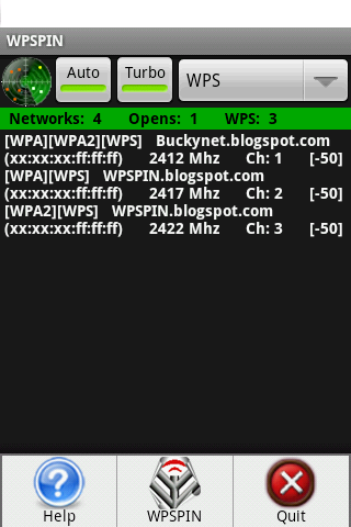 WPSPIN. WPS Wireless Scanner.截图1