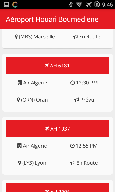 Air Algérie Horaire des vols截图4